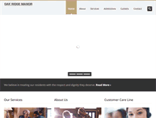 Tablet Screenshot of oakridgemanornursing.com